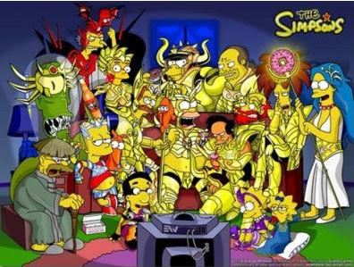 los simpsons - caballeros del zodiaco