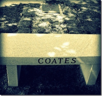cemetery bench