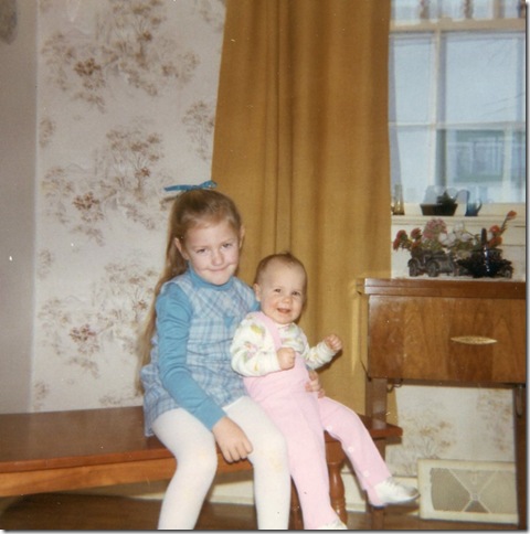 Lisa and Erin as babies