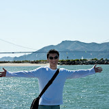Frank trying to outstretch the Golden Gate bridge, lol