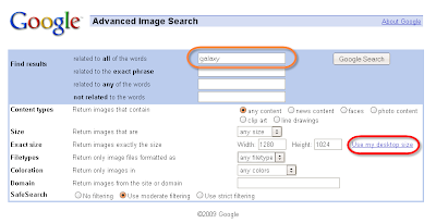 Come cercare immagini per desktop con Google