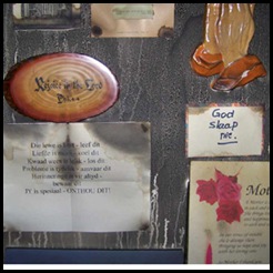 Botha Kitty Her Bible and religious notes to her wall remained unscathed in fire started by murderers Jan102010Lyttleton