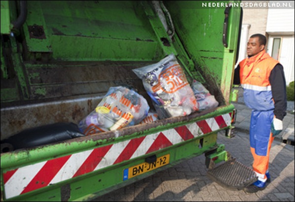 Plastics waste is collected seperately and sold to recycling plants by municipalities