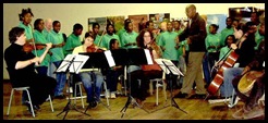 Filadelphia school at Soshanguve entertained by Aviv Quartet of Israel