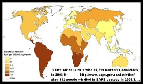 Homicide stats worldwide map UNodc org
