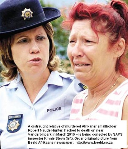 [Hunter Robert Naude Vanderbijlpark AH hacked to death RELATIVE CONSOLED BY SAPS INSP KINNIE STEYN.jpg]