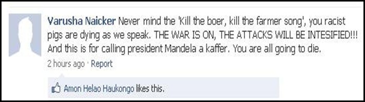 AntiWhiteHateSpeech Varusha Naicker