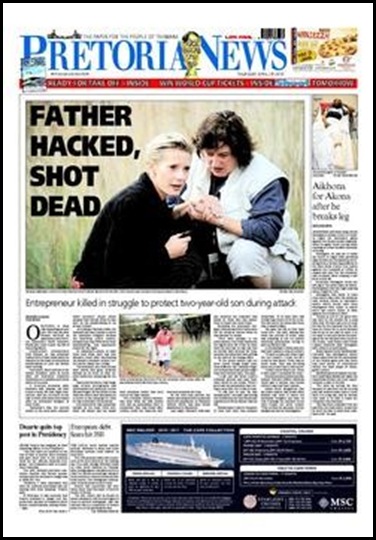 Human Dirk Hacked Shot to Death Boschkop Mooiplaats Pretoria AH April272010 PretoriaNewsFP (2)