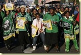 ANC and COPE protestors in increasing faceoffs violence ANC pic