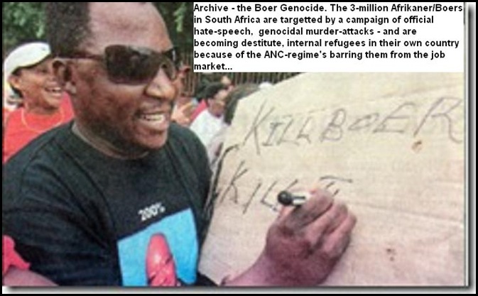 KillBoerKillFarmer_ANCSloganMeansKillAllWhites University Free State SASCO supporter