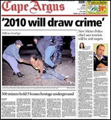 2010 will draw crime says Cape Town metrocop chief