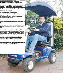 Joubert Zach 40 quadruplegic attacked Affodil Str Lynnwoodrif July292010 by men in gold Merc
