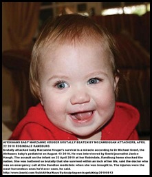 Kruger Marzanne 1 brutally bashed by 3 Mozambiquans 22 April 2010 brain damage eyesight problems