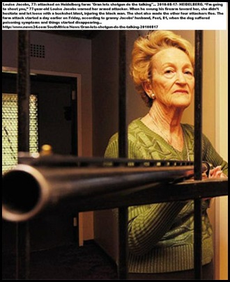 Jacobs Louise 77 let her shotgun do the talking against Heidelberg farm attackers Aug172010