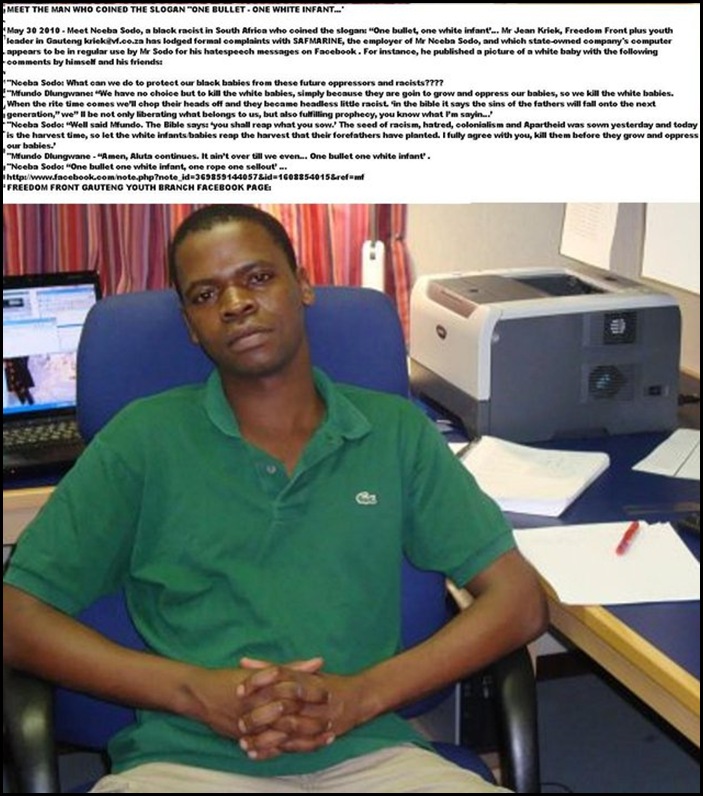 AntiAfrikanerHatespeech_NCEBA SODO_ MAY252010 KILL THE WHITE BABIES