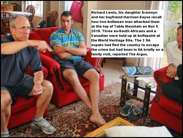 Lewis family of Canada mugged knifepoint Table Mountain Nov52010