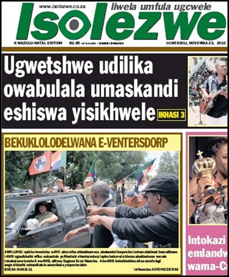 AntiAfrikanerReportsAboutTerreblancheMurderBLACK PRESS ISOLEZWE NOV232010