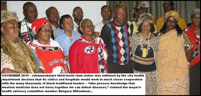 HEALTH CARE FOR JOHANNESBURG RESIDENTS REDUCED TO WITCHDOCTOR STATUS NVO 2010