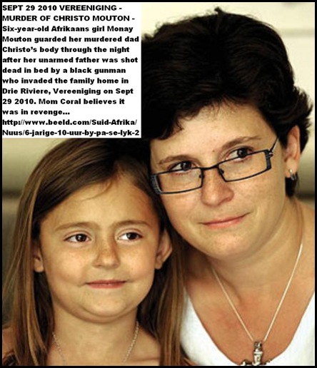 Mouton Monay 6 and mom Coral Child Guarded Dead fathers body for ten hours after murder Vereeniging Sept292010