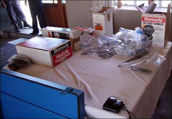 SUTHERLAND dead French couple's RELOADING EQUIPMENT Jan212011 SAPS