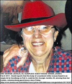 Jacklin Mrs Georgie 65 SleepersGuestHousemurderedFeb72011