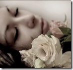 mujer flor