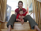 Maman Émilie la journée de sa fête, et Xavier / Mommy Emilie on her birthday, and Xavier
