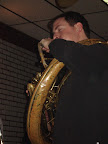 Photo: Ian takes a sousaphone solo.