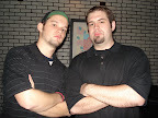 Photo: Patrick and Rob after the brass band gig.