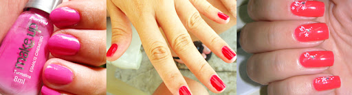 Vários esmaltes acumulados