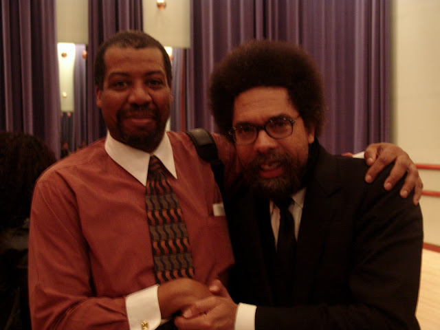 Wallace with Dr. Cornel West