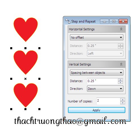 Sao chép đối tượng nhanh chóng trong CorelDRAW Sao chép đối tượng nhanh chóng trong CorelDRAW