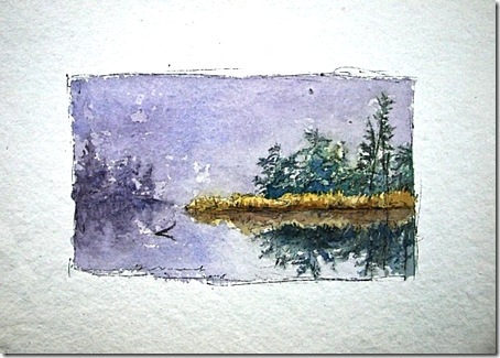 landscape in mist painting by Gurmeet