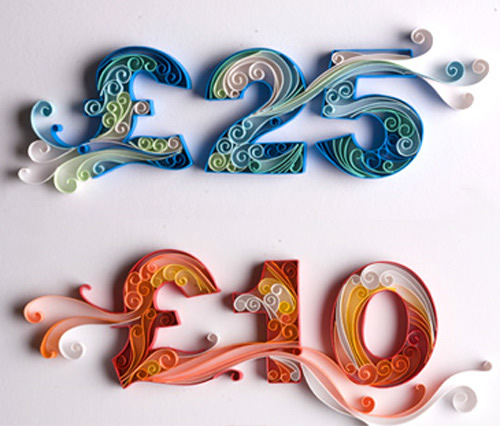 Beautiful Paper Made Typography By Yulia Brodskaya 