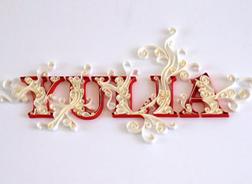 Beautiful Paper Made Typography By Yulia Brodskaya 