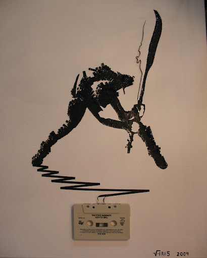 Ghost 

in the Machine - Extraordinary Artwork by Erika Iris Simmons - Showcase a number of portraits of musicians made out of 

recycled cassette tape. 