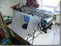 rhyd ddu airbrush setup