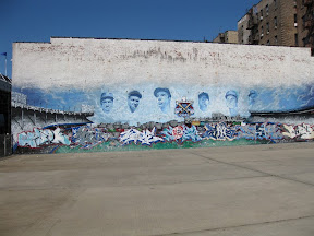 Players Portrait outside of Yankee Stadium in the Parking Area