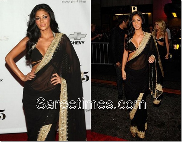 Nicole_Black_Saree