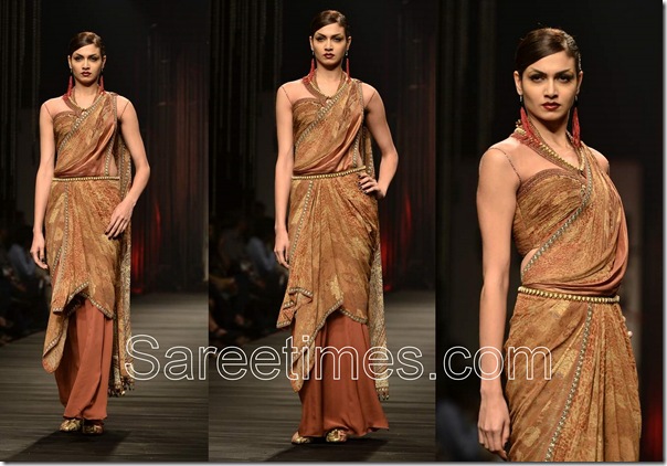 Tarun_Tahiliani_Brown_Saree