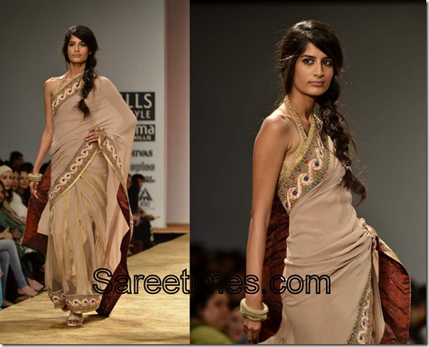 Kavita_Bhartia_Tan_Designer_Saree
