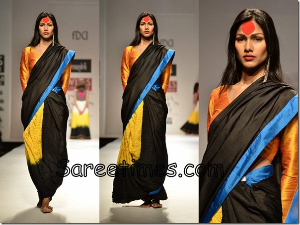 Masaba_Designer_Black_Saree