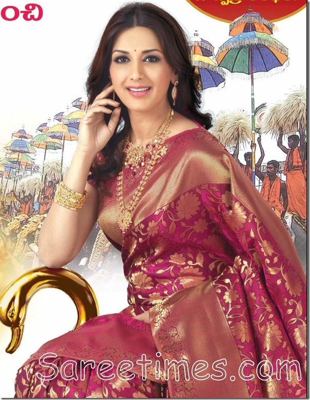 Sonali_Bendre_Kanchipuram_Silk_Saree
