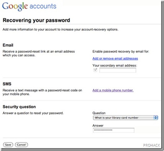 Gmail password SMS recover - rdhacker.blogspot.com