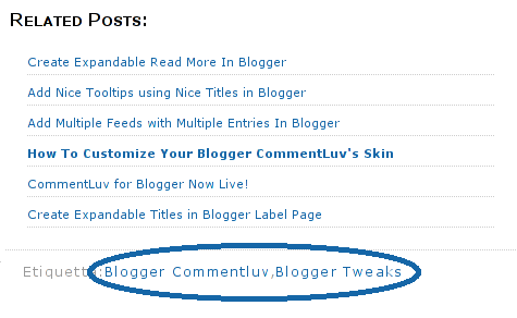 customized related posts widget