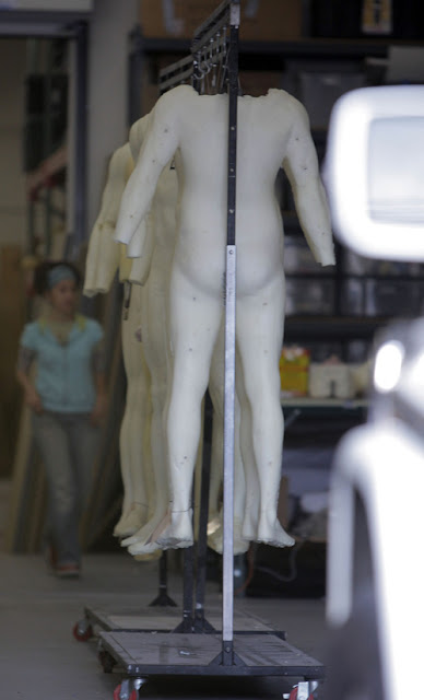 Megan Fox goes to a production and effects studio in Burbank to have a body mold made for her upcoming movie role in 'Transformers' Los Angeles, California - 09.03.09 Credit: (Mandatory): WENN.com