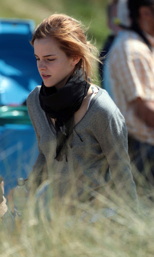 Emma Watson On the Pembrokeshire Coast set of 'Harry Potter and The Deathly Hallows' Pembrokeshire, England - 11.05.09 Mandatory Credit: Charles Ruby/ WENN.com