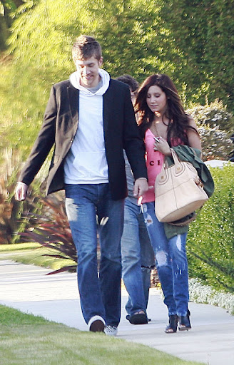 05-23-09 Los Angeles, CA  Actress Ashley Tisdale and her new boyfriend Scott Speer are seen leaving her house in Los Angeles. He proves to be quite the gentleman as he opens the car door for her. Aww...  EXCLUSIVE PIX by Flynet ©2009 818-307-4813  Nicolas