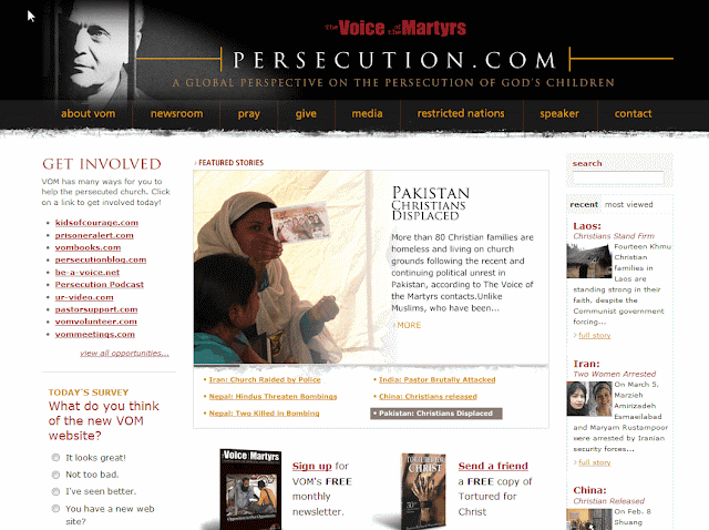 Staying in touch with persecuted church