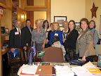 The Johnson County Credit Unions came to the Capitol for legislative visits.  Here are my friends from Community America and Johnson County Credit Union!